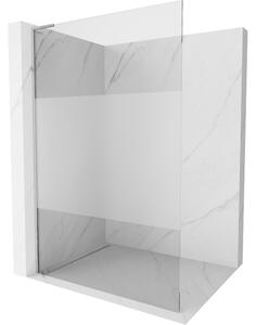 Mexen Kioto L, sprchová zástěna Walk-In 70 x 200 cm, 8mm čiré sklo-námraza, chromový profil, 800-070-103-01-35