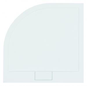 BESCO AXIM ČTVRTKRUH akrylátová vanička, 80x80x4,5 cm, bílá, bez nožiček VANKAXIM80BBR55 - Besco