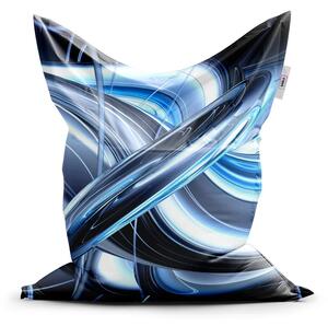 Sablio Sedací vak Classic Modrá abstrakce - 150x100 cm