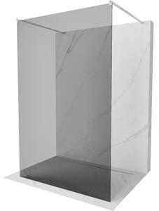 Mexen Kioto, sprchová zástěna Walk-In 100 x 200 cm, 8mm šedé sklo, broušená ocel profil, 800-100-002-97-40