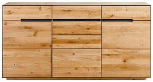 ŠIROKÁ KOMODA, divoký dub, barvy dubu, 165/85/42 cm Linea Natura - Šuplíkové komody