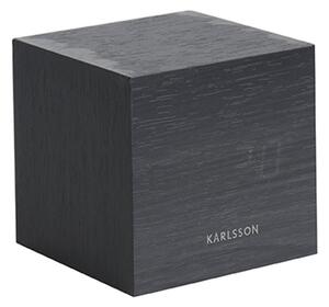 KARLSSON Budík Mini Cube černý 8 × 8 × 8 cm