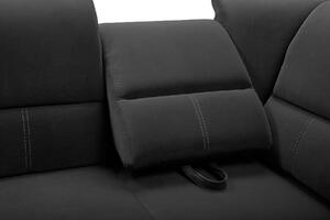 Rohová sedací souprava Dina (černá) (L). 1031664