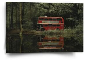 Sablio Obraz Červený patrový autobus - 60x40 cm