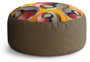 Sablio Taburet Circle Pokemon ball Pattern: 38x48 cm