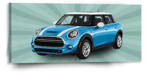 Sablio Obraz Mini sedan Zelené pozadí - 110x50 cm