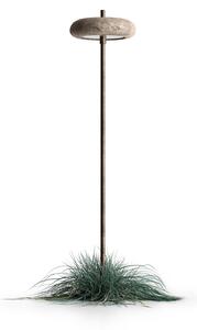 Il Fanale 330.11.OC Pantarhei, stojanové svítidlo z mosazi a terakoty, LED 2,5W 2700K, výška 91,5cm, IP65