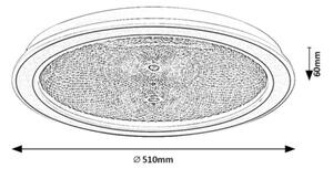 Rabalux 71282-LED Stmív. stropní svítidlo ZOFRAEL 34W/230V 3000-6500K pr.51cm+DO