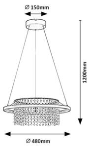 Rabalux 72353 - LED Lustr na lanku MARIBELL LED/40W/230V 3000/3500/4000K