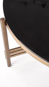 Konferenční stolek ISMENA černá/zlatá