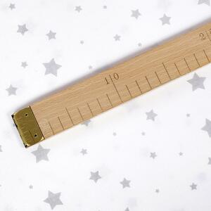 Goldea bavlněné plátno - drobné šedé hvězdičky na bílém 160 cm