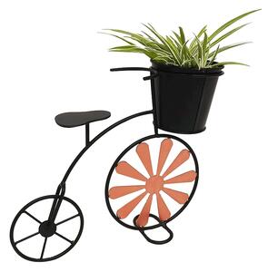 Retro květináč ve tvaru kola Esca (bordová + černá). Vlastní profesionální přeprava až k Vám domů 1028843