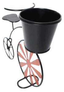 Retro květináč ve tvaru kola Esca (bordová + černá). Vlastní profesionální přeprava až k Vám domů 1028843
