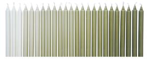 Svíčky Ombre Khaki – set 24 ks