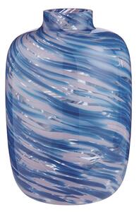 SWIRL Váza 27 cm - modrá/růžová