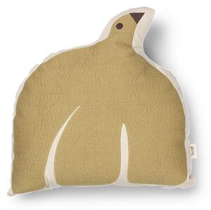 Ferm Living Polštář Swif Bird Cushion, silver fern