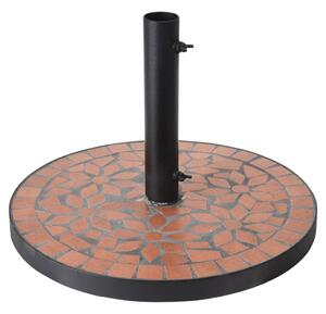 ProGarden Základna pro slunečník Mosaic hliněný design černá/oranžová