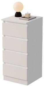Bílá Komoda S Polikami Do Lonice Nebo Obýváku, Moderní Loftový Styl, 90 Cm