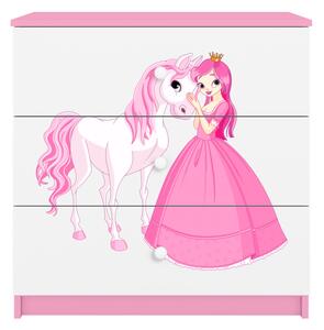 Kocot kids Komoda Babydreams 80 cm princezna a poník růžová