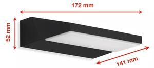 Telefunken - LED Venkovní nástěnné svítidlo LED/10W/230V IP44 černá