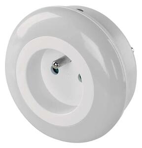 LED Noční světlo se senzorem a zásuvkou LED/0,3W/230V
