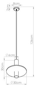 Sollux SL.1882 - Lustr na lanku PELTA 1xGU10/10W/230V černá/krémová
