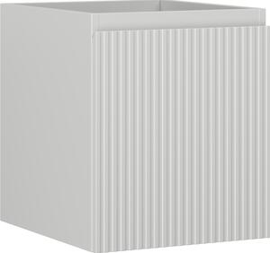 Mexen Rivel, koupelnová skříňka 40 cm, 1 zásuvka, drážkovaná, šedá matná, 91A20-04047-1-BF62