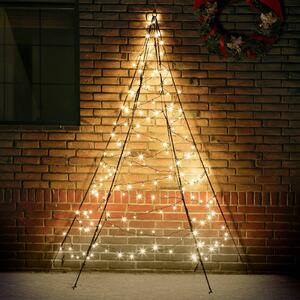 Silueta vánočního stromu stěna Fairybell - 2 m