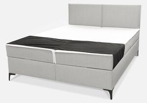 Postel boxspring PRIMO DUO 160x200 cm světle šedá