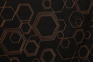 Bavlněné ložní povlečení COPPER, 160 x 220 cm, měď, černá