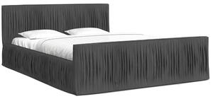 Luxusní postel VISCONSIN 90x200 s kovovým zdvižným roštem GRAFIT