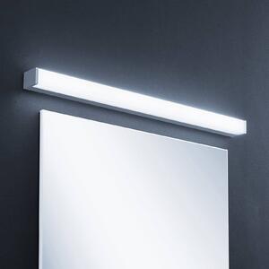 Lindby LED koupelnové svítidlo Klea, 90 cm, chrom, kov, IP44, Chrom / stříbro, Koupelna, Hliník, Moderní
