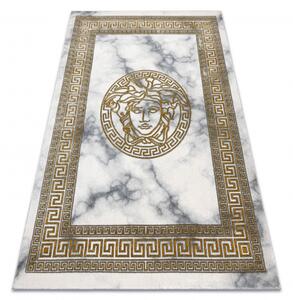 Makro Abra Kusový koberec EMERALD 1011 Luxusní Řecký vzor krémový zlatý Rozměr: 200x290 cm
