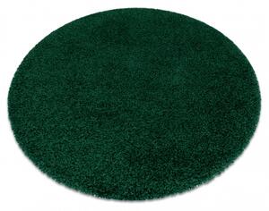 Dywany Luszczow Dětský kusový koberec SOFFI kulatý, shaggy 5 cm láhev zelená Rozměr koberce: 120 cm KRUH