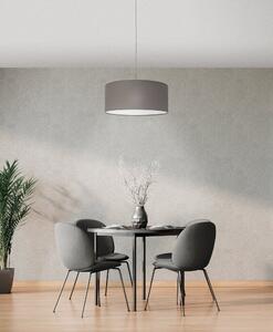 Eglo 31578 PASTERI antracit - Závěsný textilní lustr + Dárek LED žárovka, 1 x E27, Ø 53cm (Textilní kulaté svítidlo v šedé barvě)