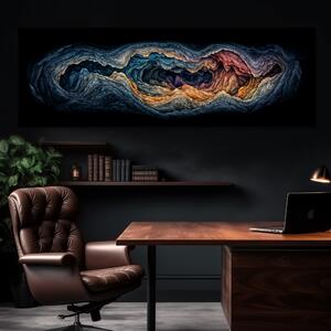 Obraz na plátně - Do temných hlubin FeelHappy.cz Velikost obrazu (šířka x výška): 60 x 20 cm