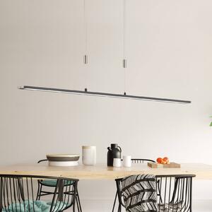 Závěsná lampa Metz TW LED, CCT, délka 160 cm, černá