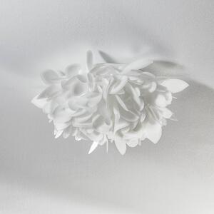 Slamp Veli Foliage Mini nástěnné světlo, Ø 36 cm, stmívatelný, Bílá / opál, Obývací pokoj / jídelna, Plast, Design