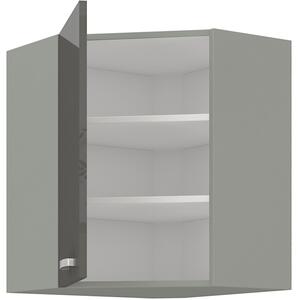 Horní kuchyňská skříňka rohová výška 72 cm 10 - ZERO - Bílá