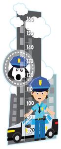 Měřítko vzrůstu Policista a pejsek Rozměry: 50 x 100 cm