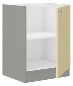Samostatná kuchyňská skříňka spodní 60 cm 02 - VISION - Matera / Dub lancelot