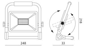 LED Reflektor LED/100W/230V 4000K IP65