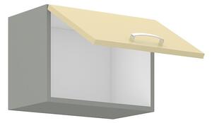 Kuchyňská skříňka s otevíráním nahoru šířka 50 cm 25 - MYSTIC - Béžová lesklá