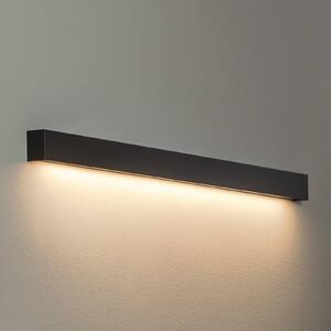 Nowodvorski Lighting Nástěnné světlo Straight L, 122 cm, černé, Černá, Obývací pokoj / jídelna, kov, Moderní, Nástěnné svítidlo