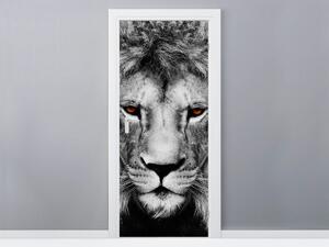 Fototapeta na dveře Lví pohled Materiál: Samolepící, Rozměry: 95 x 205 cm