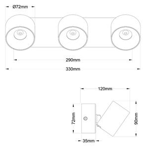 Globo 56961-3S - LED Bodové svítidlo RAE 3xLED/6W/230V