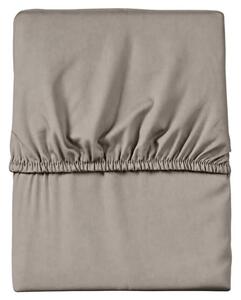 Prostěradlo SATIN taupe, 90x200 cm
