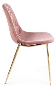 Židle terry velvet růžová