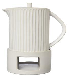ERNST Keramická konvice s ohřívačem Glogg - Natural White EF468