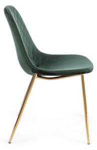 Židle terry velvet zelená